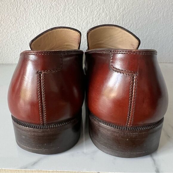 Salvatore Ferragamo Mens Leather Tassel Loafers Size 8 Brown main image 4